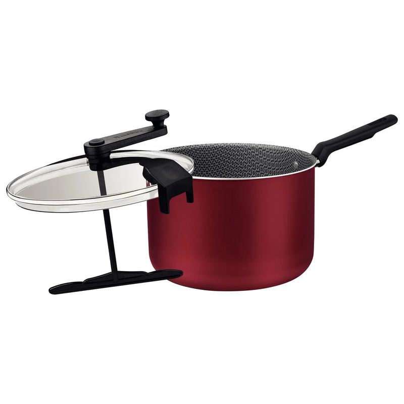 Pipoqueira Tramontina Loreto em Alumínio com Revestimento em Antiaderente Starflon Max Vermelho 20 cm 3,5 L