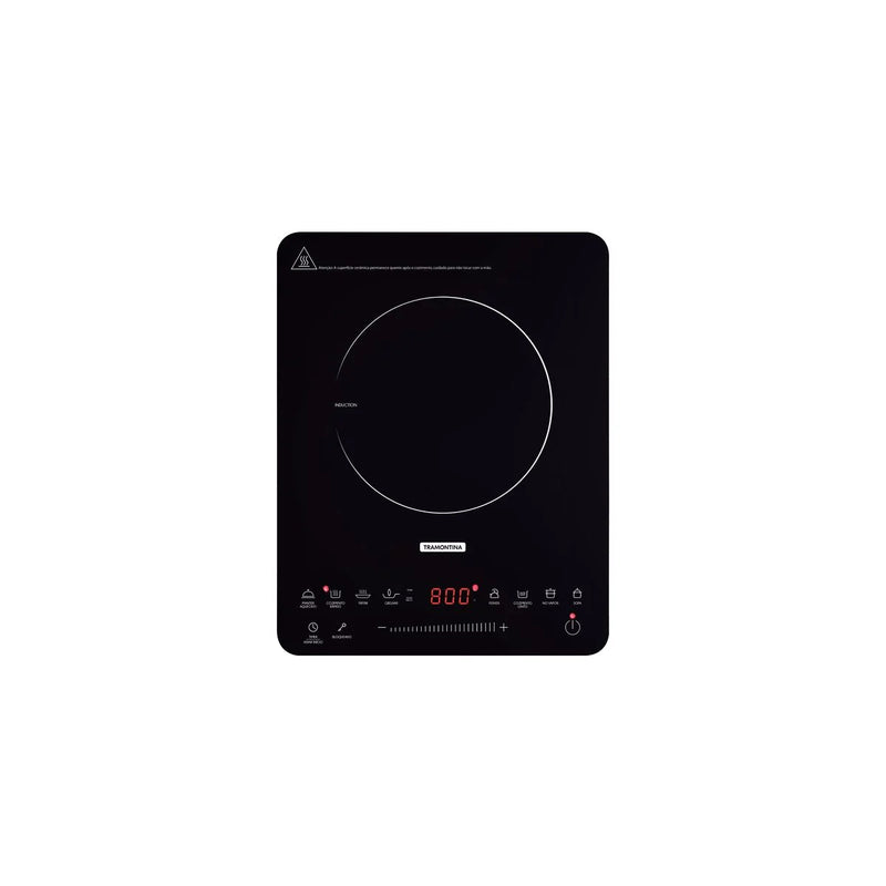 Cooktop Portátil por Indução Tramontina Slim Touch EI 30 com 1 Área de Aquecimento e Comando Touch