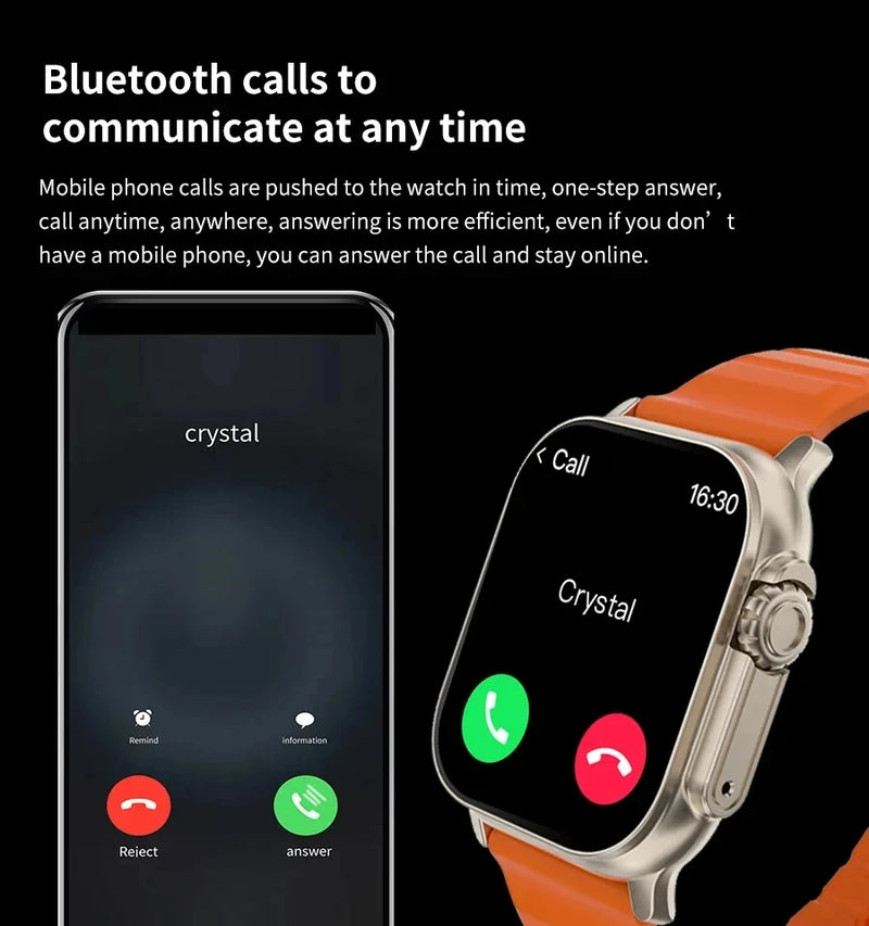 Relógio Inteligente NFC T900 Ultra2 49mm da Série Ultra 9 de 2024  Relógio à Prova D'água com Chamada BT NFC PK Hello Watch 3/HK8 por Max/HK9 Ultra2