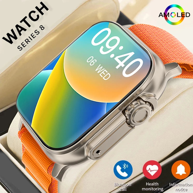 Relógio Inteligente NFC T900 Ultra2 49mm da Série Ultra 9 de 2024  Relógio à Prova D'água com Chamada BT NFC PK Hello Watch 3/HK8 por Max/HK9 Ultra2