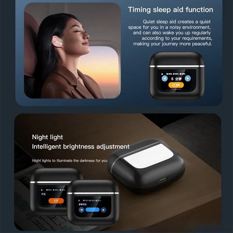 Fones de Ouvido Bluetooth ANC Airpods Pro com Tela de Toque LED - Liberdade Sem Fios e Cancelamento de Ruído para uma Experiência Sonora Premium!
